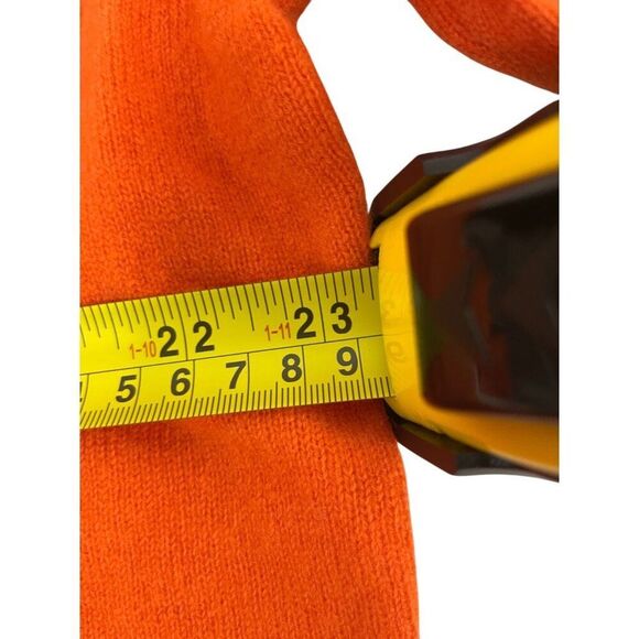 Zara X Harry Lambert Mens Sweater L Large Orange ColorBlock Wool  2893/321 NWT - Picture 10 of 13